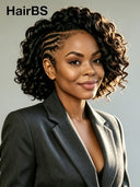 Lace Front 13x6 wig braided hair style 