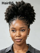 Full Lace wig afro With Braided wig