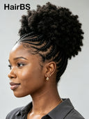 Full Lace wig afro With Braided wig
