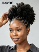 Full Lace wig afro With Braided wig
