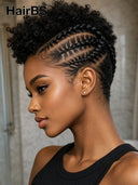 Full Lace Pre-styled Updo With Braided for black woman