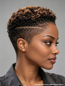 Full lace pixie cut wig honey highlight 