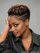Full lace pixie cut wig honey highlight 