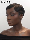 Full lace wig pixie cut for black woman 