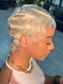 Full lace wig pixie cut for black woman 