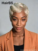 Full lace wig pixie cut for black woman 