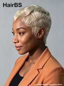 Full lace wig pixie cut for black woman 