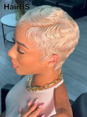 Full lace wig pixie cut for black woman 