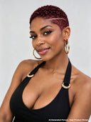 Full lace pixie wig 4 color super curly for black women