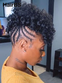 Braided wig Full Lace Pre-styled Updo for black woman