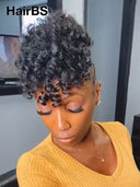 Braided wig Full Lace Pre-styled Updo for black woman