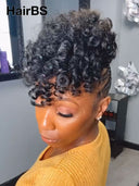 Braided wig Full Lace Pre-styled Updo for black woman