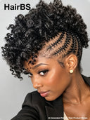 Braided wig Full Lace Pre-styled Updo for black woman