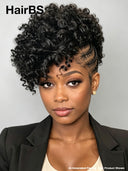 Braided wig Full Lace Pre-styled Updo for black woman