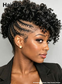 Braided wig Full Lace Pre-styled Updo for black woman