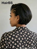Full lace wig pixie cut black