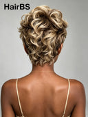 Full lace wig pixie cut Trim custom colors for black woman