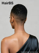 Full lace pixie cut wig short curly wave side part
