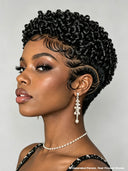 Pixie wig Black Full lace Customized Version