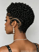 Pixie wig Black Full lace Customized Version