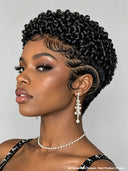 Pixie wig Black Full lace Customized Version