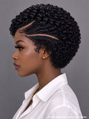 Full lace pixie wig Black Super Curly Hair