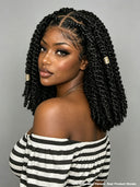 Full Lace Braided hairstyle wig bob black