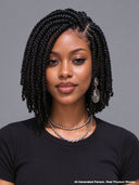 Full Lace wig Pre-styled black Braided wig bob