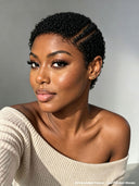 Full lace pixie wig curly for black women 