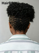 Full Lace wig Black Braided Pixie Wig