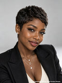 Full lace pixie cut wig Black for black women