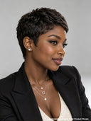 Full lace pixie cut wig Black for black women