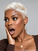 Full lace pixie cut wig Blonde for black women