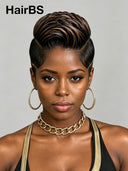 Full lace wig Highlight Tapered Pixie Faux Hawk