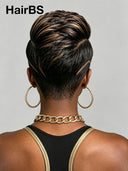 Full lace wig Highlight Tapered Pixie Faux Hawk