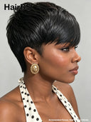Ready to Go Glueless Wig pixie cut 100% Human Hair