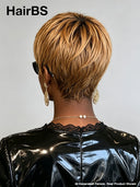 Special Offer Glueless Wig honey Machine Made pixie cut wig Easy to wear 100% Human Hair