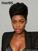 Lace front 13x4 pixie cut wig Quick weave for black women