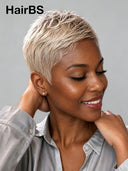 Lace front 13x4 Pixie wig Special Color 100% Human Hair