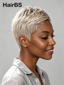 Lace front 13x4 Pixie wig Special Color 100% Human Hair