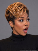 Lace front 13x4 pixie wig side part highlight