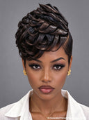 Lace front 13x6 Pixie cut black wig quick weave 100% Human Hair