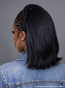 Lace front 13x6 wig Pre-styled Updo 14 inch bob wig 100% Human Hair