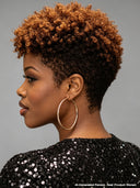 Gluelesse wig machine made afro honey Pixie cut wig