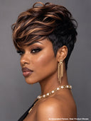 Wear & go machine made Quick weave brown mix honey