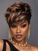 Wear & go machine made Quick weave brown mix honey