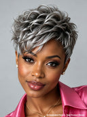 Machine made pixie cut wig Quick weave
