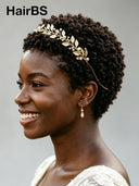 Pixie wig quick weave black 13x4 Lace afro curly 100% Human Hair