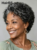 Wear to Go lace front Pixie Salt and Pepper afro wig