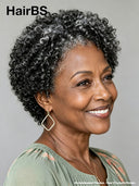 Wear to Go lace front Pixie Salt and Pepper afro wig